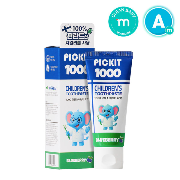 PICKIT 1000 children's toothpaste, blueberry